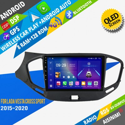 AISINIMI Android Car DVD Player For LADA Vesta Cross Sport 2015-2020 radio Car Audio multimedia Gps Stereo Monitor screen carplay auto all in one navigation