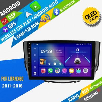AISINIMI Android Car DVD Player For Lifan X60 2011-2016 radio Car Audio multimedia Gps Stereo Monitor screen carplay auto all in one navigation