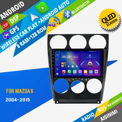 AISINIMI Android Car DVD Player For Mazda 6 2004-2015 radio Car Audio multimedia Gps Stereo Monitor screen carplay auto all in one navigation