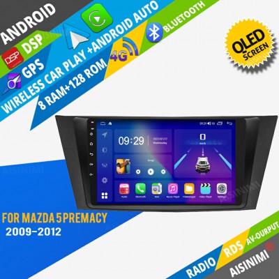 AISINIMI Android Car DVD Player For MAZDA 5 PREMACY 2009-2012 radio Car Audio multimedia Gps Stereo Monitor screen carplay auto all in one navigation
