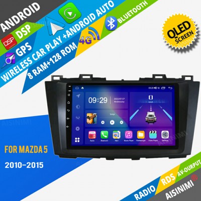 AISINIMI Android Car DVD Player For Mazda 5 2010-2015 radio Car Audio multimedia Gps Stereo Monitor screen carplay auto all in one navigation