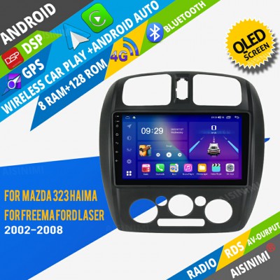 AISINIMI Android Car DVD Player For MAZDA 323 HAIMA FREEMA FORD LASER 20002-2008 radio Car Audio multimedia Gps Stereo Monitor screen carplay auto all in one navigation