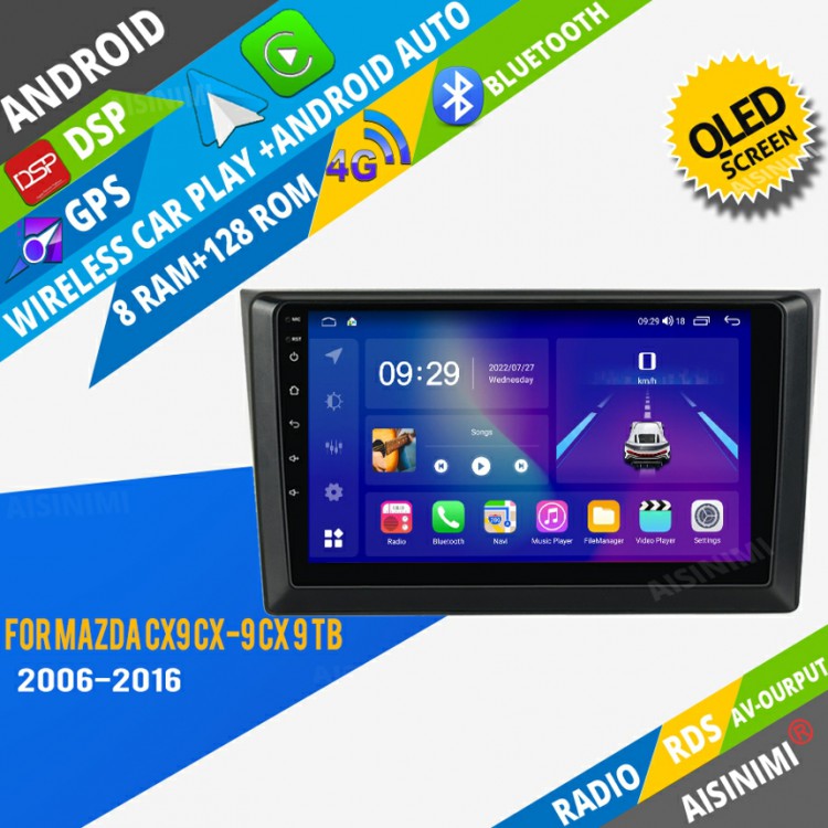 AISINIMI Android Car DVD Player For Mazda CX9 CX-9 CX 9 TB 2006-2016 radio Car Audio multimedia Gps Stereo Monitor screen carplay auto all in one navigation