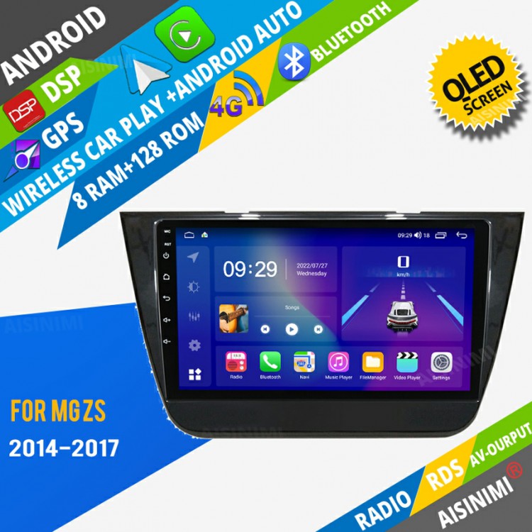 AISINIMI Android Car DVD Player For MG ZS 2014 - 2017 radio Car Audio multimedia Gps Stereo Monitor screen carplay auto all in one navigation