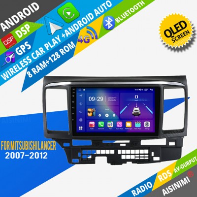 AISINIMI Android Car DVD Player For Mitsubishi Lancer 2007 - 2012 radio Car Audio multimedia Gps Stereo Monitor screen carplay auto all in one navigation