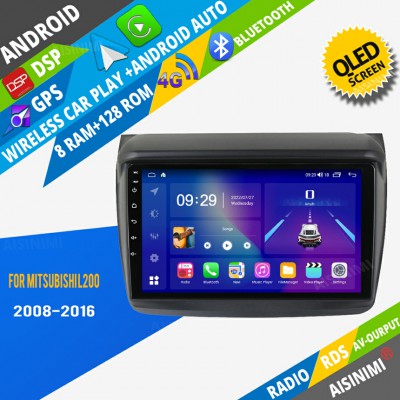 AISINIMI Android Car DVD Player For Mitsubishi L200 2008-2016 radio Car Audio multimedia Gps Stereo Monitor screen carplay auto all in one navigation