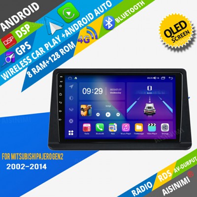 AISINIMI Android Car DVD Player For Mitsubishi Pajero Gen2 2002-2014 radio Car Audio multimedia Gps Stereo Monitor screen carplay auto all in one navigation
