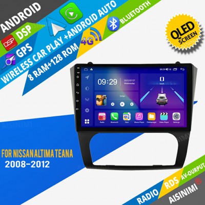 AISINIMI Android Car DVD Player For Nissan Altima Teana 2008 2009 2010 2011 2012 radio Car Audio multimedia Gps Stereo Monitor screen carplay auto all in one navigation
