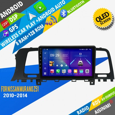 AISINIMI Android Car DVD Player For Nissan Murano Z51 2010 2011 2012 2013 2014 radio Car Audio multimedia Gps Stereo Monitor screen carplay auto all in one navigation
