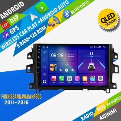 AISINIMI Android Car DVD Player For Nissan Navara NP300 2011-2016 radio Car Audio multimedia Gps Stereo Monitor screen carplay auto all in one navigation