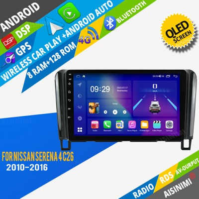 AISINIMI Android Car DVD Player For Nissan Serena 4 C26 2010 - 2016 radio Car Audio multimedia Gps Stereo Monitor screen carplay auto all in one navigation