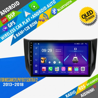 AISINIMI Android Car DVD Player For Nissan Sylphy B17 Sentra 12 2013 2014 2015 2016 2017 2018 radio Car Audio multimedia Gps Stereo Monitor screen carplay auto all in one navigation