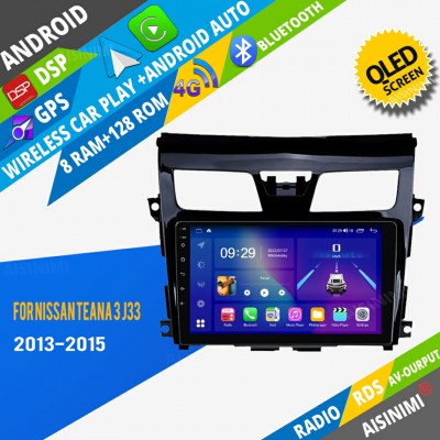 AISINIMI Android Car DVD Player For Nissan Teana 3 J33 2013 - 2015 radio Car Audio multimedia Gps Stereo Monitor screen carplay auto all in one navigation
