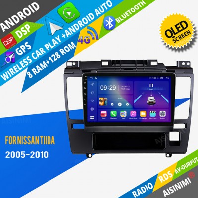 AISINIMI Android Car DVD Player For Nissan Tiida 2005-2010 radio Car Audio multimedia Gps Stereo Monitor screen carplay auto all in one navigation