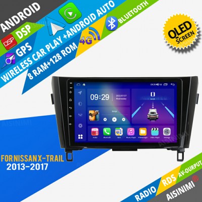AISINIMI Android Car DVD Player For Nissan X-Trail 2013-2017 radio Car Audio multimedia Gps Stereo Monitor screen carplay auto all in one navigation