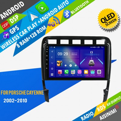 AISINIMI Android Car DVD Player For Porsche Cayenne 2002-2010 radio Car Audio multimedia Gps Stereo Monitor screen carplay auto all in one navigation