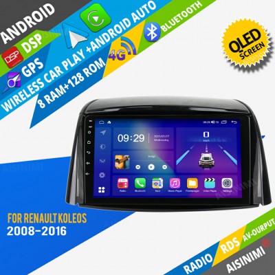 AISINIMI Android Car DVD Player For Renault Koleos 2008 - 2016 radio Car Audio multimedia Gps Stereo Monitor screen carplay auto all in one navigation