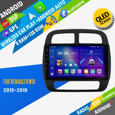 AISINIMI Android Car DVD Player For Renault KWID 2015 - 2019 Car Audio multimedia Gps Stereo Monitor screen carplay auto all in one navigation