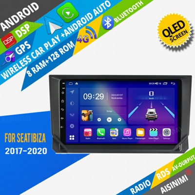AISINIMI Android Car DVD Player For SEAT Ibiza 2017 2018 2019 2020 radio Car Audio multimedia Gps Stereo Monitor screen carplay auto all in one navigation