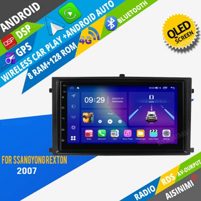 AISINIMI Android Car DVD Player For Ssangyong Rexton 2007 radio Car Audio multimedia Gps Stereo Monitor screen carplay auto all in one navigation