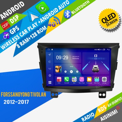 AISINIMI Android Car DVD Player For Ssangyong Tivolan 2014-2017 radio Car Audio multimedia Gps Stereo Monitor screen carplay auto all in one navigation