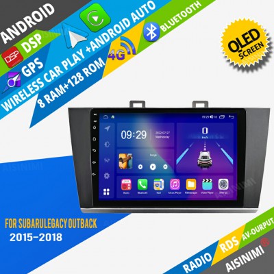 AISINIMI Android Car DVD Player For Subaru Legacy Outback 2015-2018 radio Car Audio multimedia Gps Stereo Monitor screen carplay auto all in one navigation