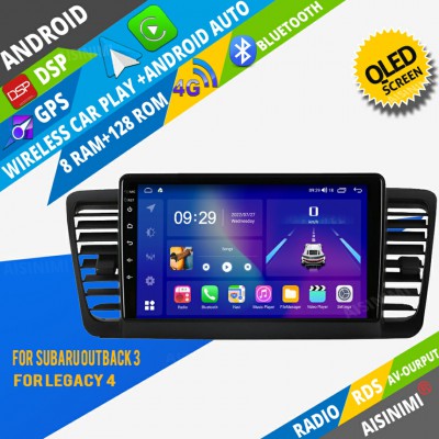 AISINIMI Android Car DVD Player For Subaru Outback 3 Legacy 4 radio Car Audio multimedia Gps Stereo Monitor screen carplay auto all in one navigation
