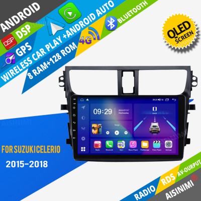 AISINIMI Android Car DVD Player For Suzuki Celerio 2015 2016 2017 2018 radio Car Audio multimedia Gps Stereo Monitor screen carplay auto all in one navigation