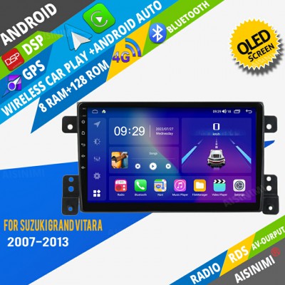 AISINIMI Android Car DVD Player For SUZUKI GRAND VITARA 2007-2013 radio Car Audio multimedia Gps Stereo Monitor screen carplay auto all in one navigation