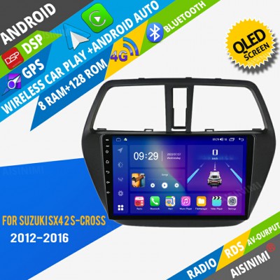 AISINIMI Android Car DVD Player For Suzuki SX4 2 S-Cross 2012-2016 radio Car Audio multimedia Gps Stereo Monitor screen carplay auto all in one navigation