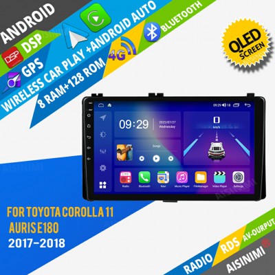 AISINIMI Android Car DVD Player For Toyota Corolla 11 Auris E180 2017 2018 radio Car Audio multimedia Gps Stereo Monitor screen carplay auto all in one navigation
