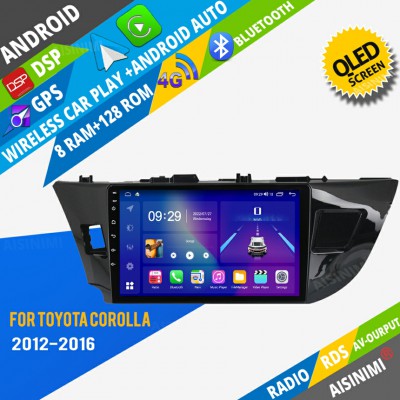 AISINIMI Android Car DVD Player For Toyota Corolla 2012-2016 radio Car Audio multimedia Gps Stereo Monitor screen carplay auto all in one navigation