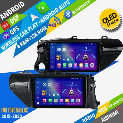 AISINIMI Android Car DVD Player For Toyota Hilux 2015-2020 radio Car Audio multimedia Gps Stereo Monitor screen carplay auto all in one navigation