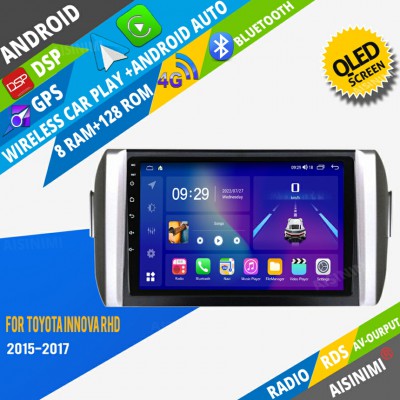 AISINIMI Android Car DVD Player For Toyota Innova RHD 2015 2016 2017 radio Car Audio multimedia Gps Stereo Monitor screen carplay auto all in one navigation