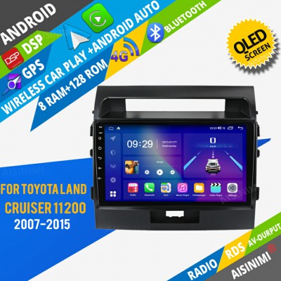 AISINIMI Android Car DVD Player For Toyota Land Cruiser 11 200 2007-2015 radio Car Audio multimedia Gps Stereo Monitor screen carplay auto all in one navigation