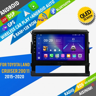 AISINIMI Android Car DVD Player For Toyota Land Cruiser 200 11 2015-2020 radio Car Audio multimedia Gps Stereo Monitor screen carplay auto all in one navigation