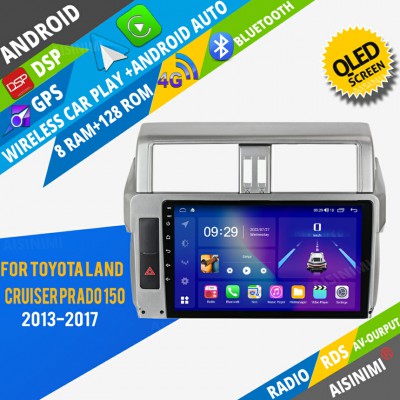 AISINIMI Android Car DVD Player For Toyota Land Cruiser Prado 150 2013 - 2017 radio Car Audio multimedia Gps Stereo Monitor screen carplay auto all in one navigation