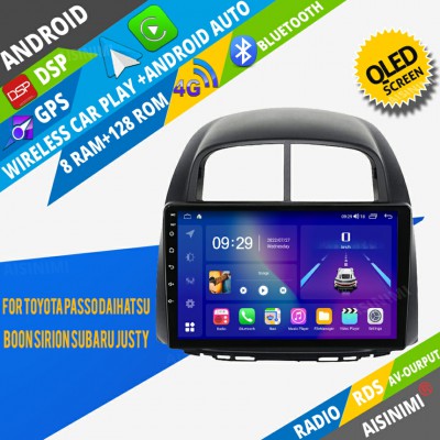 AISINIMI Android Car DVD Player For Toyota Passo Daihatsu Boon Sirion Subaru Justy Perodua Myvi radio Car Audio multimedia Gps Stereo Monitor screen carplay auto all in one navigation