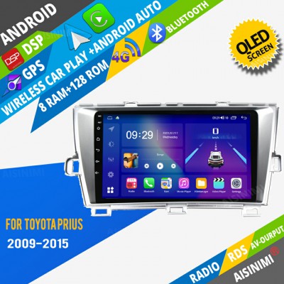 AISINIMI Android Car DVD Player For Toyota Prius 2009 - 2015 radio Car Audio multimedia Gps Stereo Monitor screen carplay auto all in one navigation