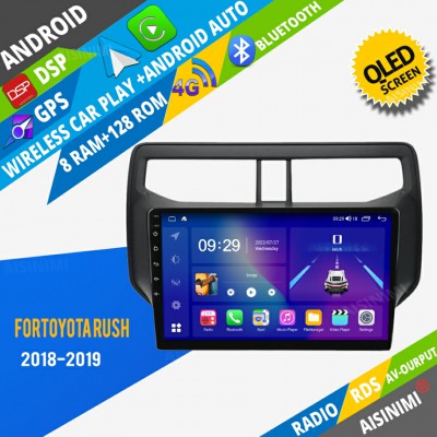 AISINIMI Android Car DVD Player For Toyota Rush 2018 2019 radio Car Audio multimedia Gps Stereo Monitor screen carplay auto all in one navigation