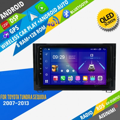 AISINIMI Android Car DVD Player For Toyota Tundra Sequoia (2007-2013) radio Car Audio multimedia Gps Stereo Monitor screen carplay auto all in one navigation