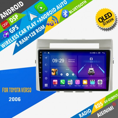AISINIMI Android Car DVD Player For Toyota Verso 2006 radio Car Audio multimedia Gps Stereo Monitor screen carplay auto all in one navigation