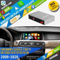 AISINIMI Wireless Apple Carplay For BMW 5 7 Series F10 F11 F07 GT F01 F02 F03 F04 2009-2020 Android Auto Module Air play Mirror Link