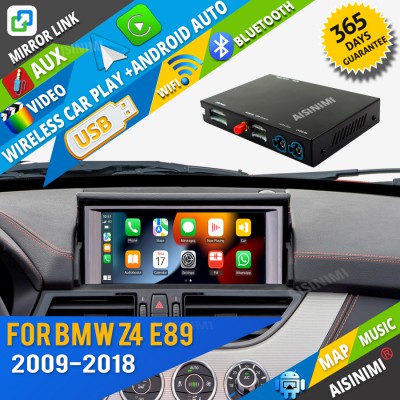 AISINIMI Wireless Apple Carplay For BMW Z4 E89 2009 -2018 Android Auto Module Air play Mirror Link