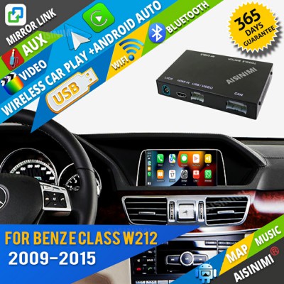 AISINIMI Wireless Apple Carplay For Benz E Class W212 2009-2015 Android Auto Module Air play Mirror Link