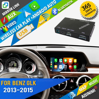 AISINIMI Wireless Apple Carplay For Mercedes Benz GLK 2013-2015 Android Auto Module Air play Mirror Link