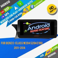  FC100 AISINIMI Car Dvd Player Android 13 For BENZ C-class W204/S204 C180 C200 C220 C250 C260 C280 C300  C350 C400 C450 C43AMG C63AMG  (2011-2014) auto audio GPS carplay multimedia monitor  navigation all in one