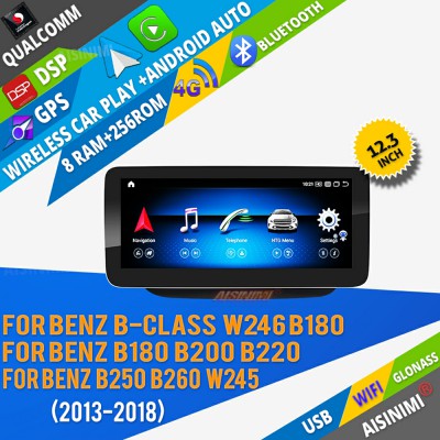 AISINIMI Android 13 Car DVD Player For Benz B-class W246 B180 B200 B220 B250 B260 W245 Car Audio radio multimedia Gps Stereo Monitor screen carplay auto all in one Head Unit Radio navigation 