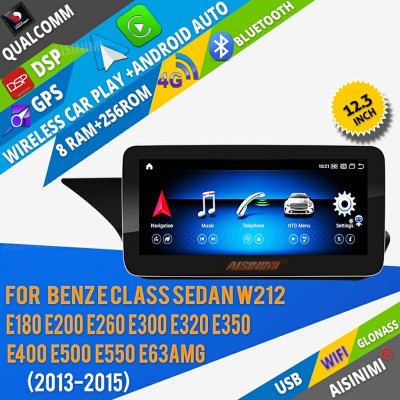AISINIMI Android 13 Car DVD Player For Benz E Class sedan W212 E180 E200  E260 E300 E320 E350 E400 E500 E550 E63AMG Car Audio radio multimedia Gps Stereo Monitor screen carplay auto all in one Head Unit Radio navigation 