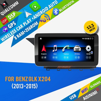 AISINIMI Android 13 Car DVD Player For BENZ GLK X204 2008-2012 Car Audio radio multimedia Gps Stereo Monitor screen carplay auto all in one Head Unit Radio navigation 